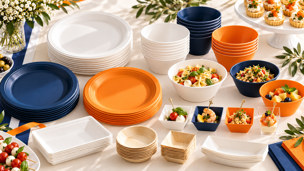 Come scegliere piatti e ciotole monouso per feste, buffet ed eventi