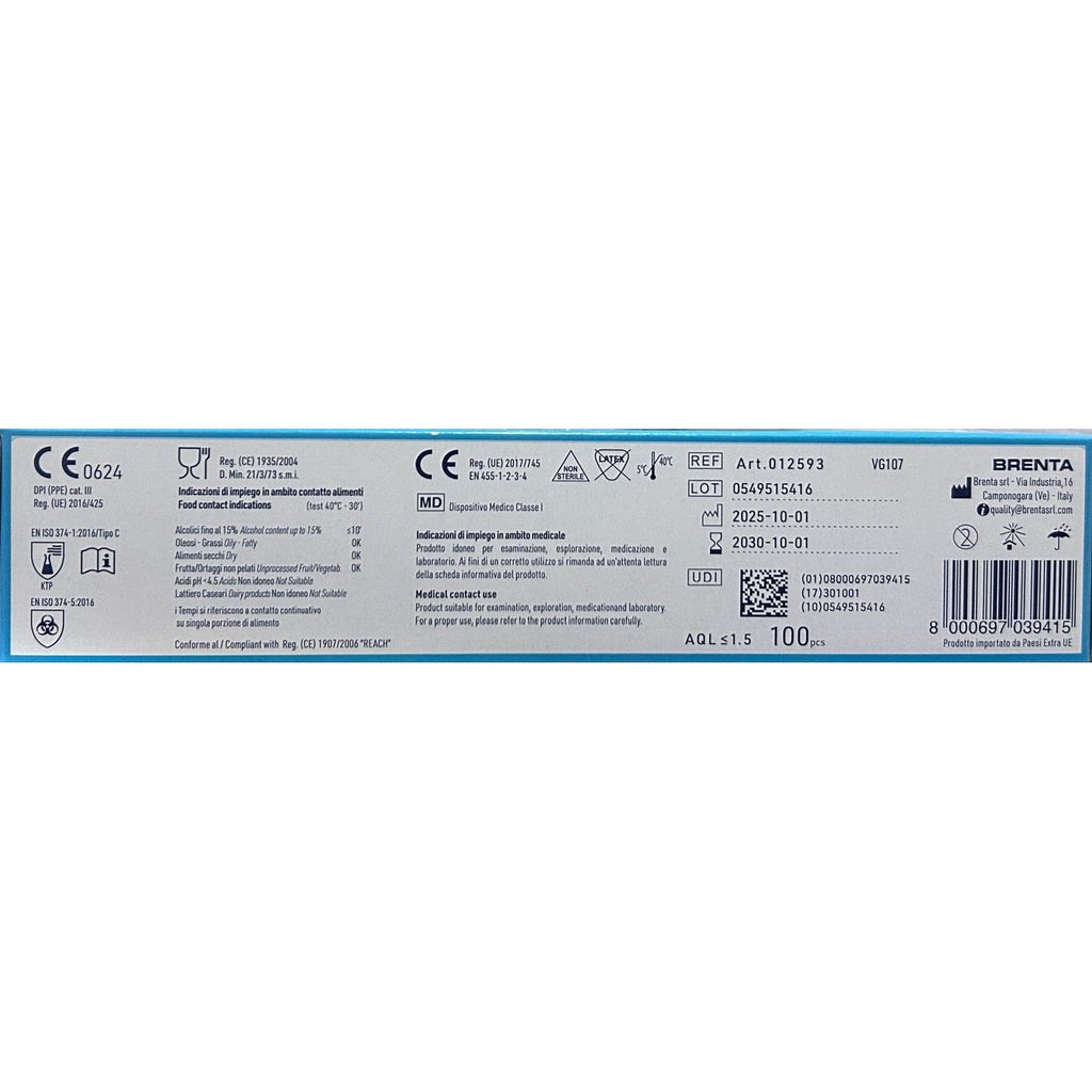 Guanti in NITRILE FIT WALKING BLU - taglia L - 3 gr - 100 PZ