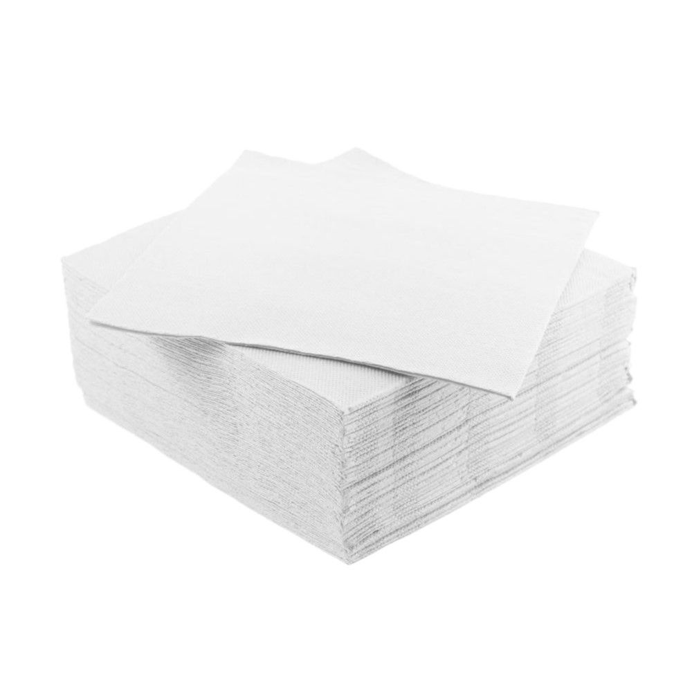 40 Tovaglioli punta a punta in carta 2 veli 38x38 cm colore BIANCO