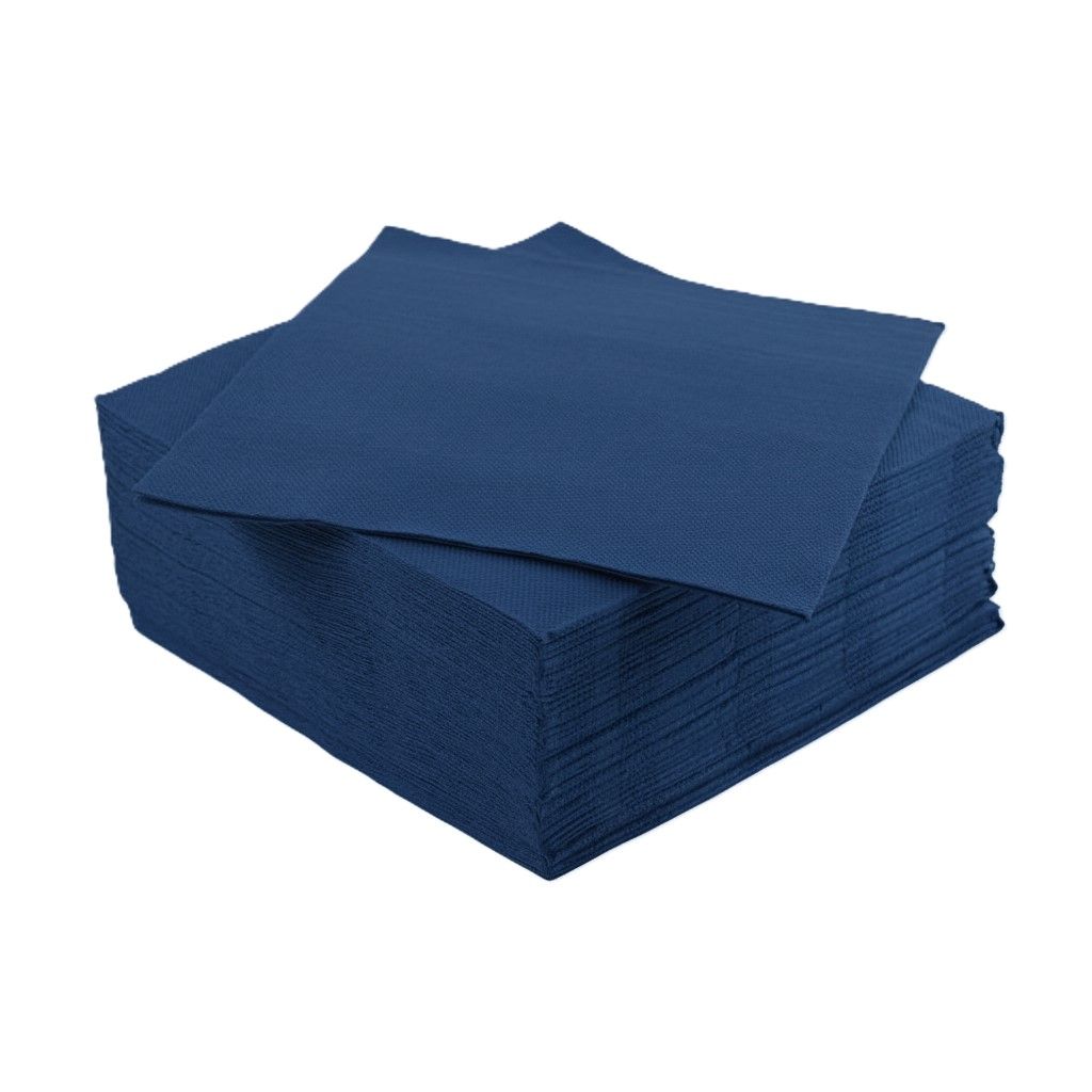 40 Tovaglioli punta a punta in carta 2 veli 38x38 cm colore BLU ROYAL