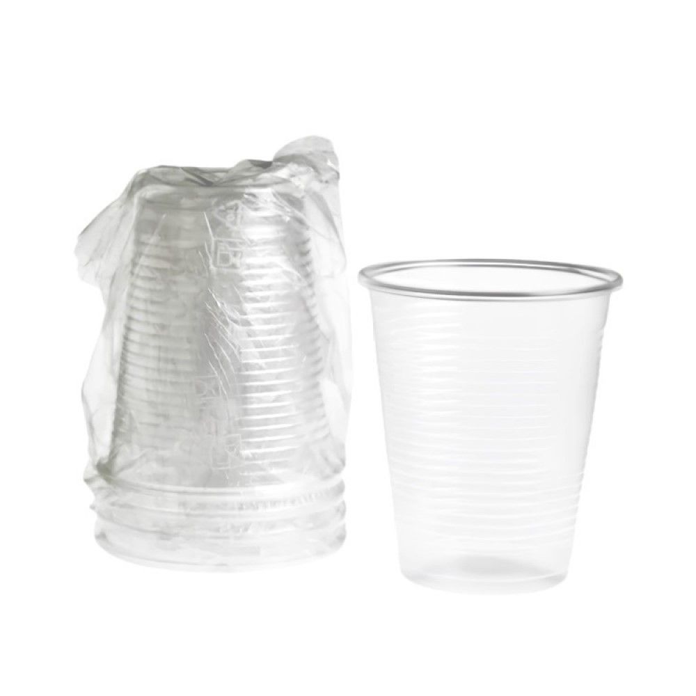 Bicchiere Plastica Trasparente Imbustato Singolarmente - 200 ml