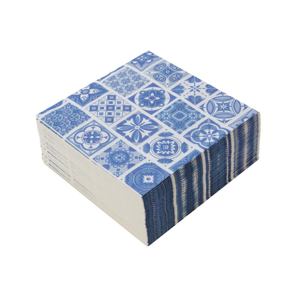 50 Tovaglioli in AIRLAID 40x40 cm colore MAIOLICHE BLU