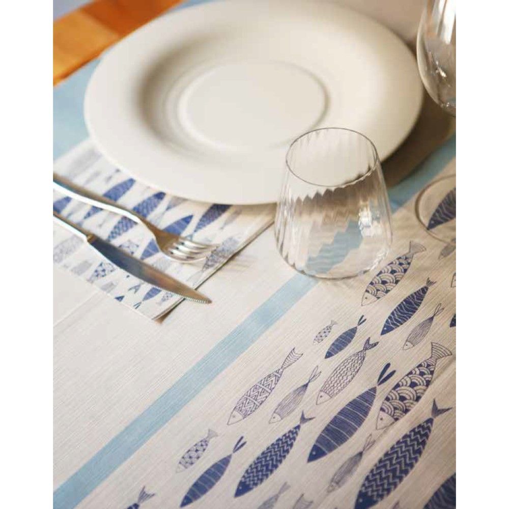 50 Tovaglioli in AIRLAID 40x40 cm colore MARE BLU