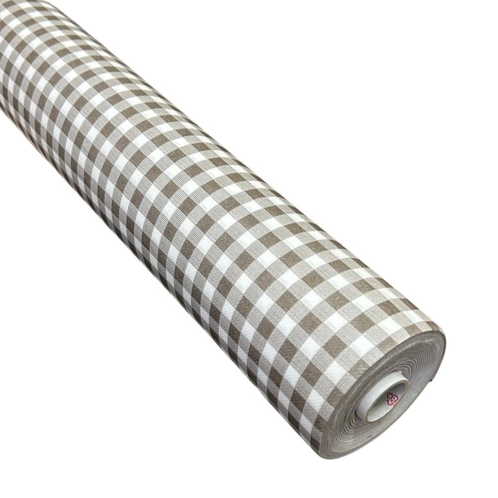 Tovaglia a Rotolo DRY in AIRLAID 25 metri x 120 cm QUADRETTO MARRONE