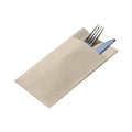 50 Tovaglioli in AIRLAID 33x40 cm con Tasca Portaposate colore SABBIA