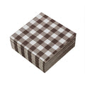 40 Tovaglioli punta a punta  in carta BISTROT CIOCCOLATO 2 veli 38x38 cm