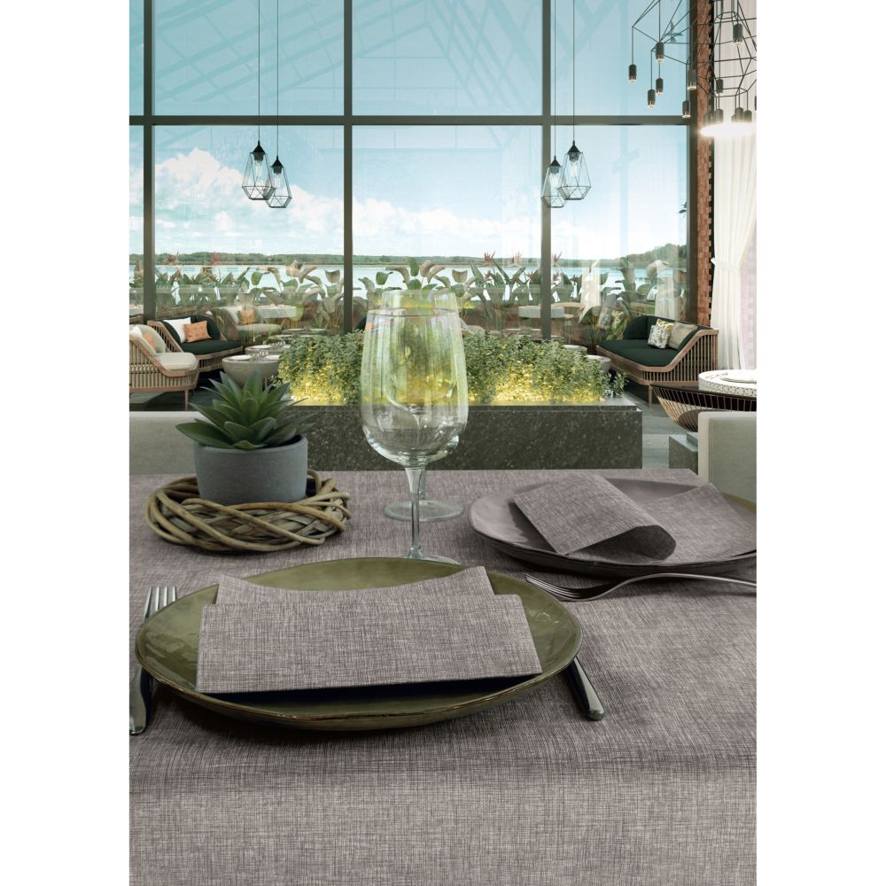 50 Tovaglioli DRY in AIRLAID 40x40 cm SOFT GRAFITE GRIGIO PERLA