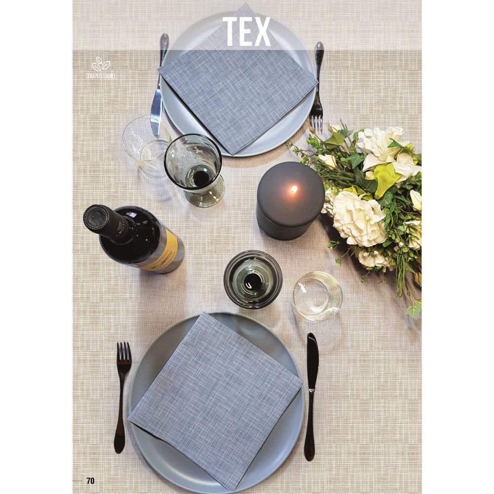 50 Tovaglioli DRY in AIRLAID 40x40 cm TEX GRIGIO PERLA