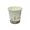 50 Bicchieri carta CAFFE' da 90 ml BIOALI interno BIANCO - riciclabili