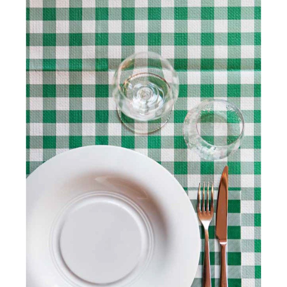 40 Tovaglioli punta a punta  in carta BISTROT ROSSO 2 veli 38x38 cm