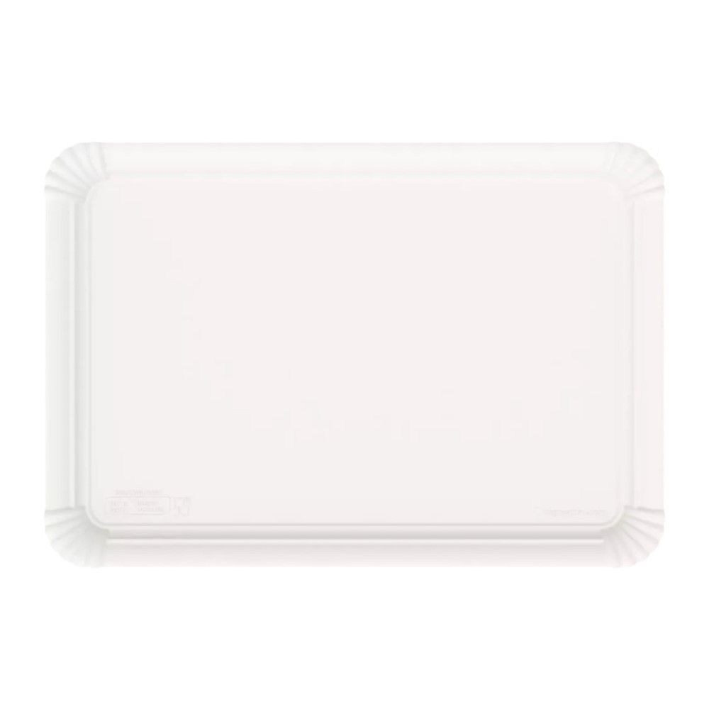 125 PZ Vassoio Rettangolare in Bagassa 27.5x19 cm Biocompostabile