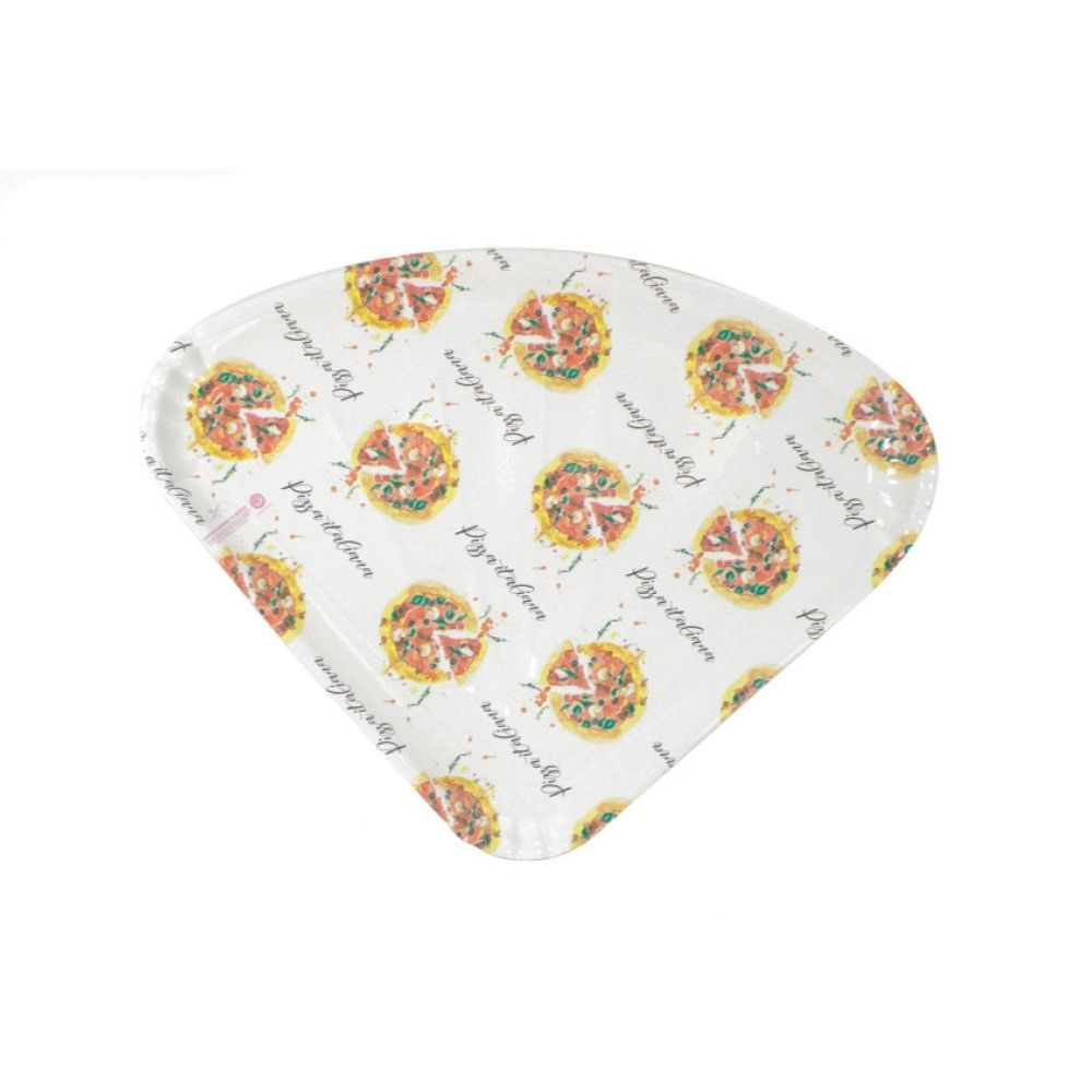 100 PEZZI Piatto PIZZA in Cartoncino Politenato misura 1/4 carta 350 gr