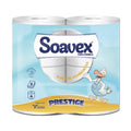 SOAVEX PRESTIGE 4 Rotoli Carta igienica 3 v. 170 strappi pura cellulosa