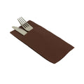50 Tovaglioli Pocket AIRLAID DRY MARRONE 40x35 cm con Tasca Portaposate