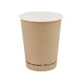 50 Bicchieri in Carta colore AVANA riciclabili ecologici - 350 ml