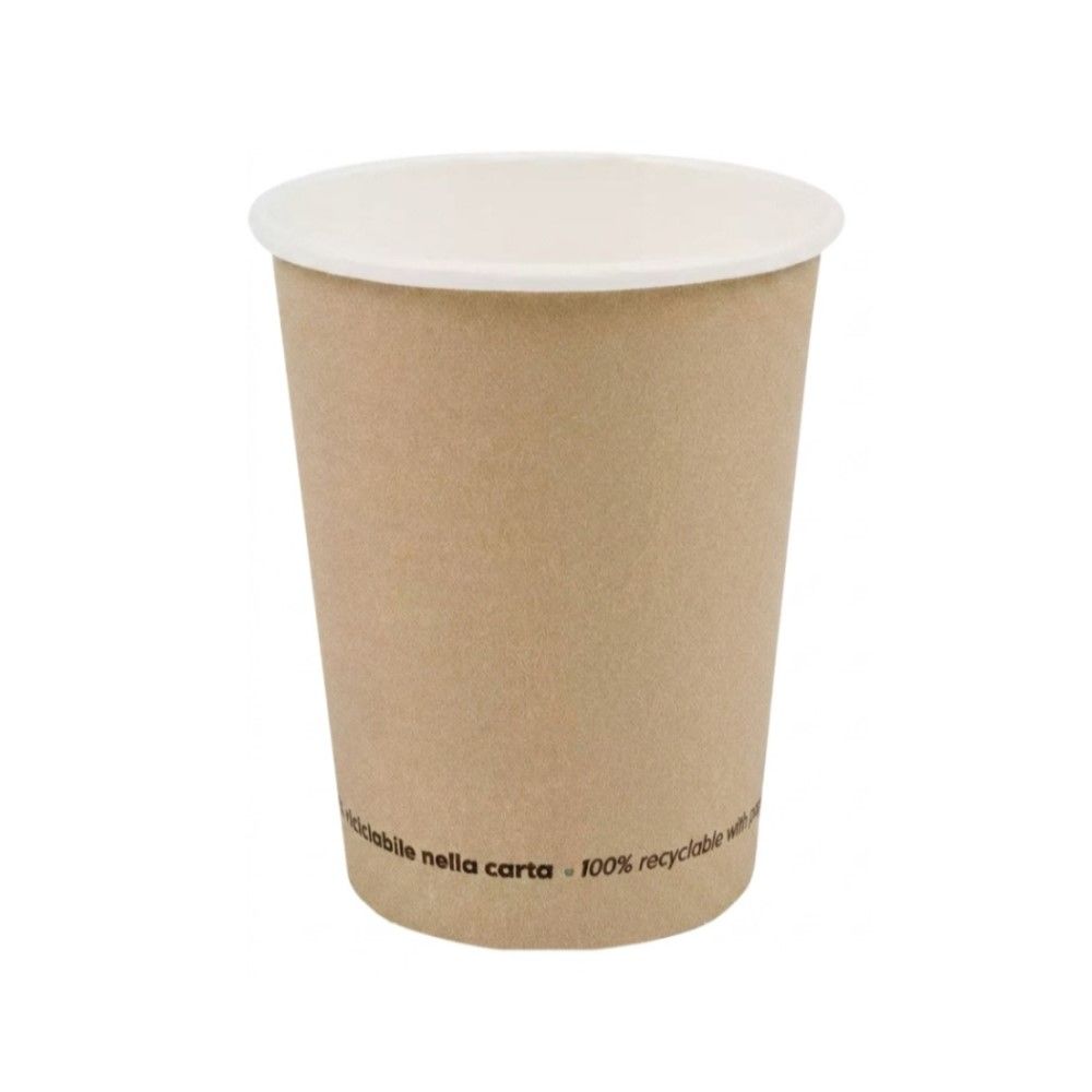50 Bicchieri in Carta colore AVANA riciclabili ecologici - 350 ml