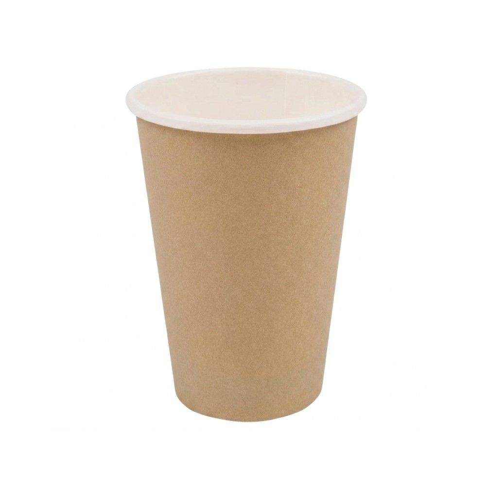 50 Bicchieri in Carta colore AVANA riciclabili ecologici - 210 ml