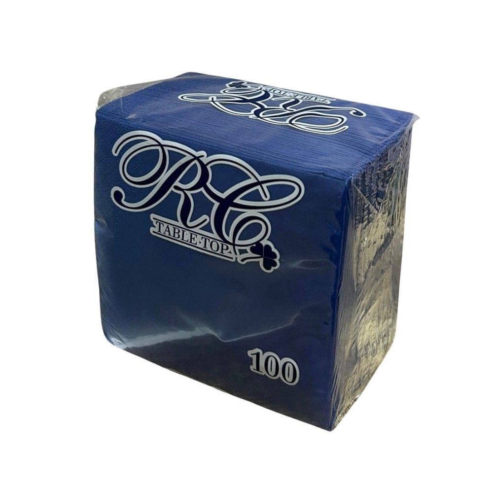 100 Tovaglioli Aperitivo in carta 2 veli 24x24 cm colore BLU