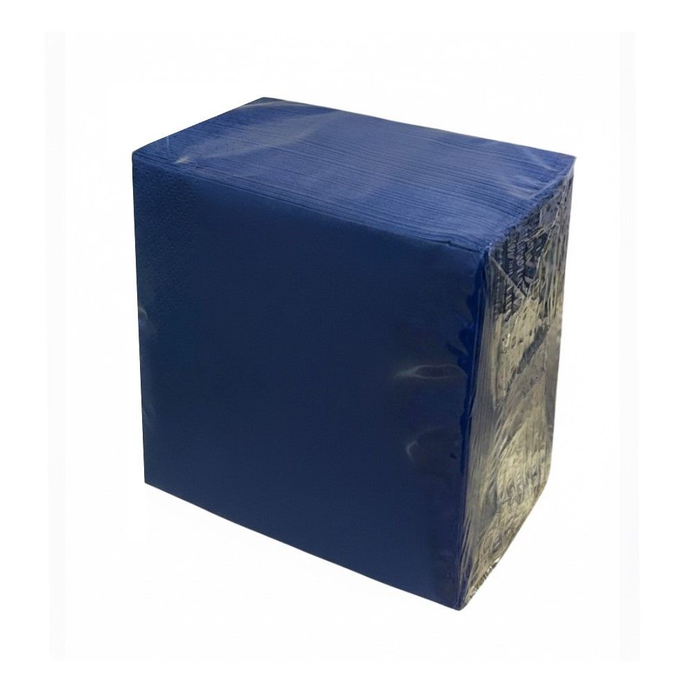 100 Tovaglioli Aperitivo in carta 2 veli 24x24 cm colore BLU