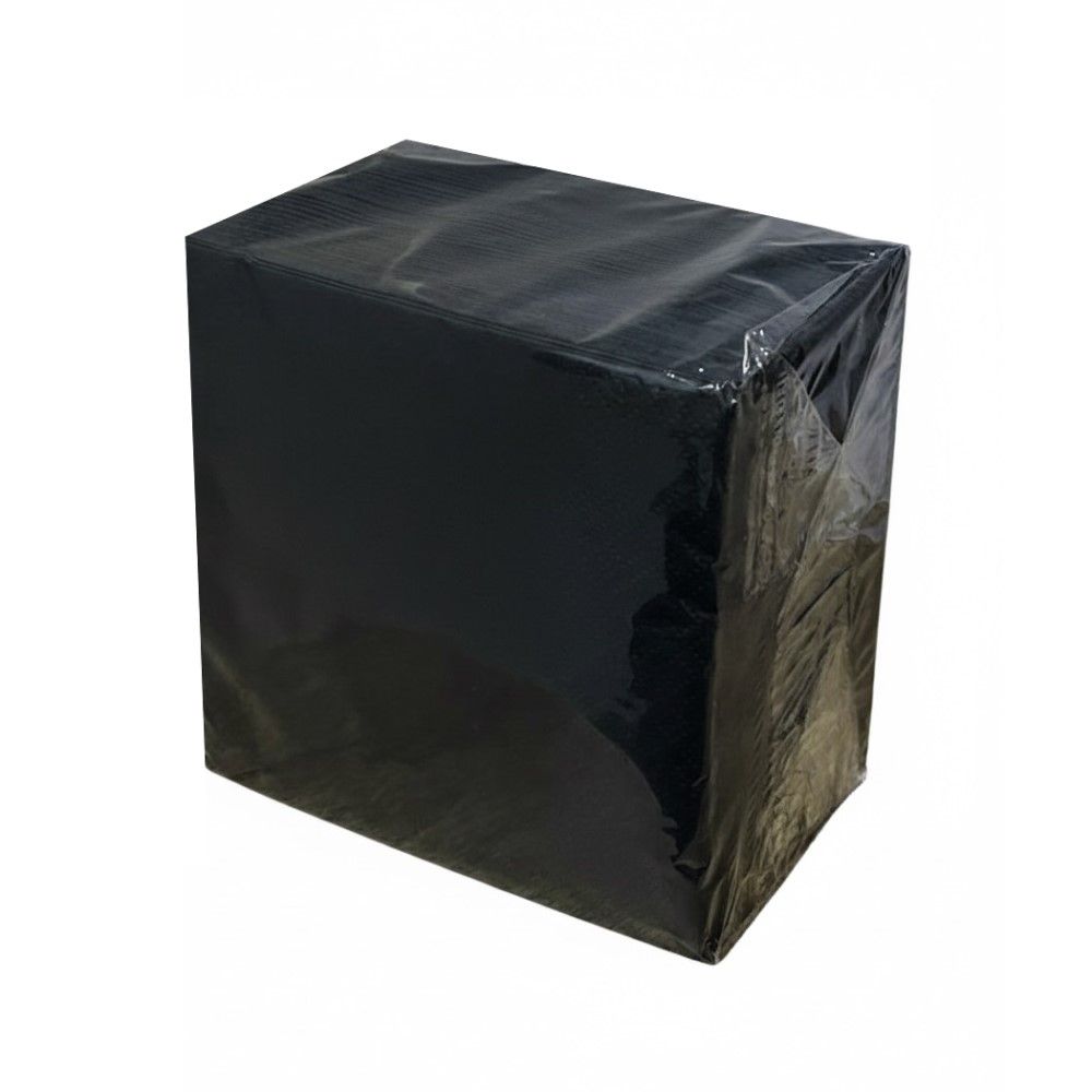 100 Tovaglioli Aperitivo in carta 2 veli 24x24 cm colore NERO