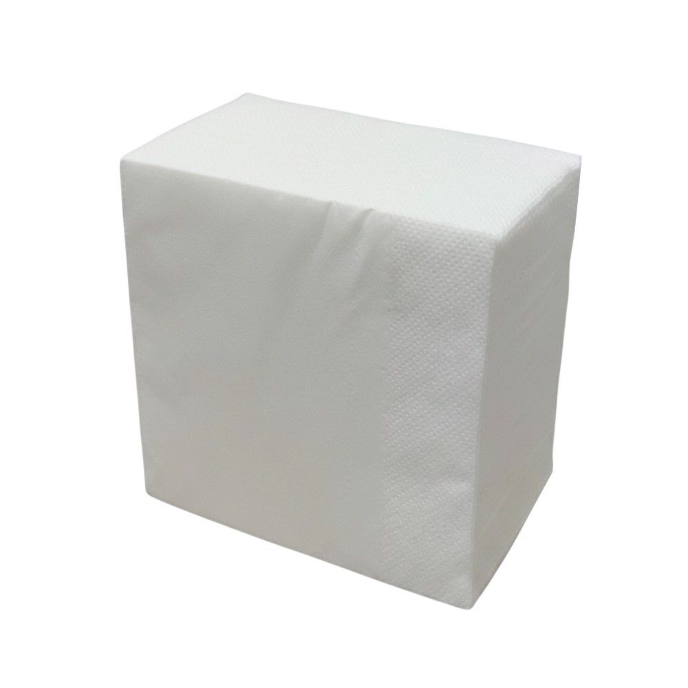 100 Tovaglioli Aperitivo in carta 2 veli 24x24 cm colore BIANCO