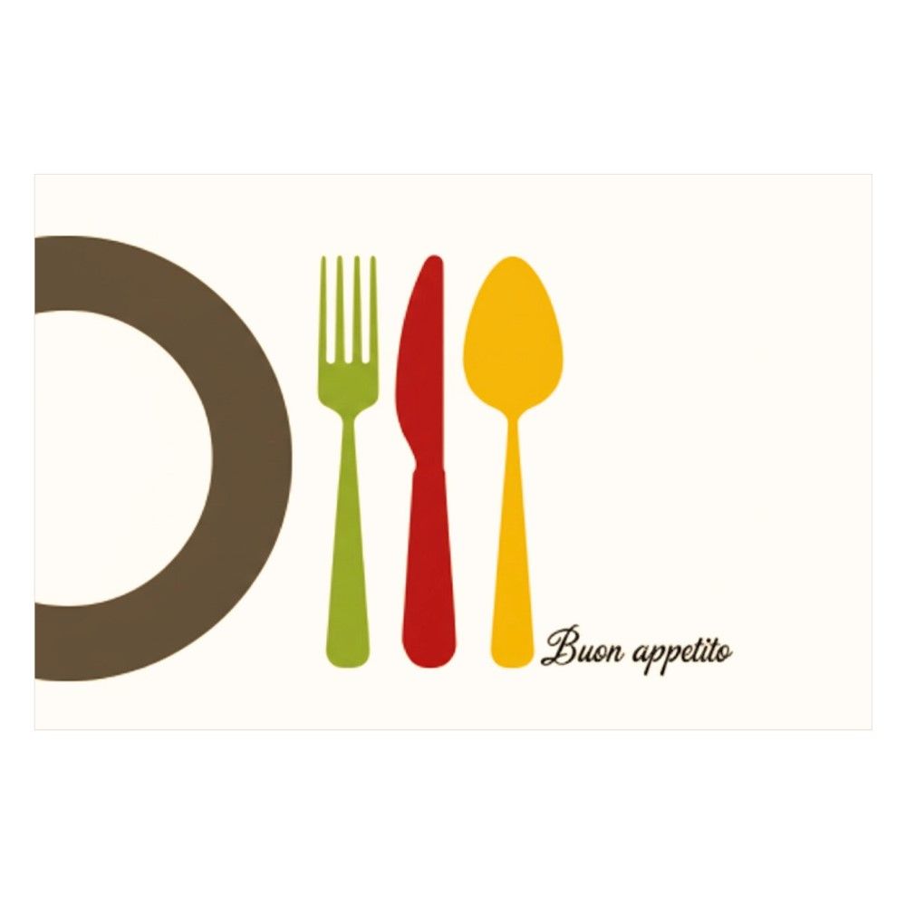 250 Tovagliette Sottopiatti ALLEGRE POSATE in Carta GOFFRATA 30x40 cm