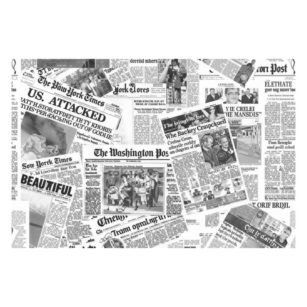 250 Tovagliette Sottopiatti GIORNALE NEWSPAPER Carta GOFFRATA 30x40 cm