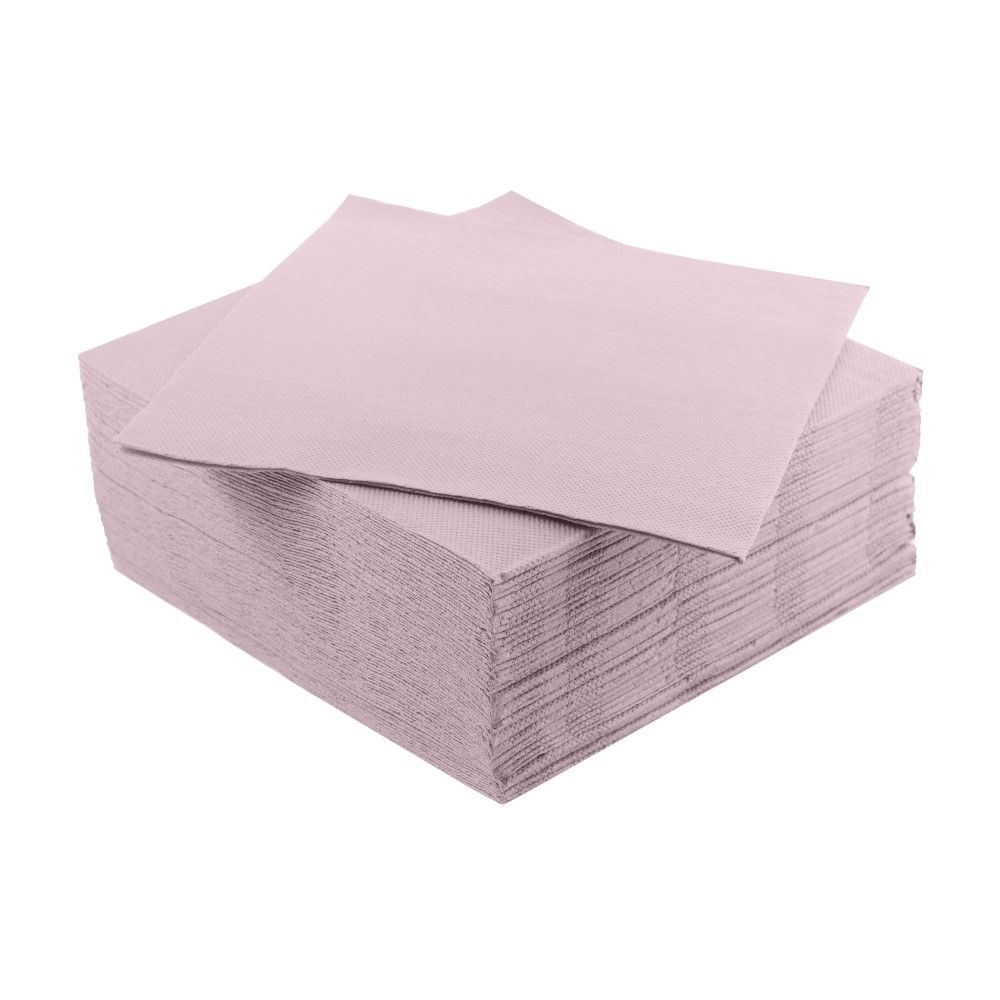 40 Tovaglioli punta a punta in carta 2 veli 38x38 cm colore ROSA