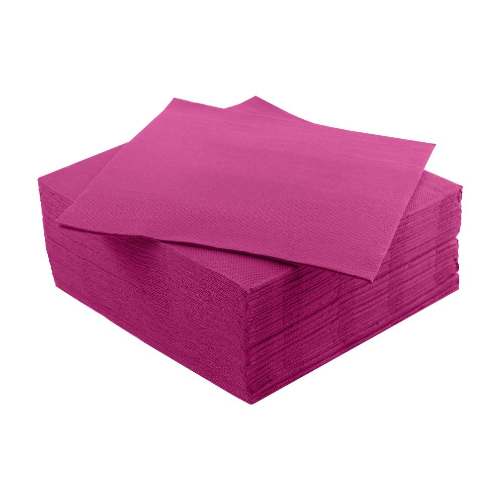 40 Tovaglioli punta a punta in carta 2 veli 38x38 cm colore ORTENSIA