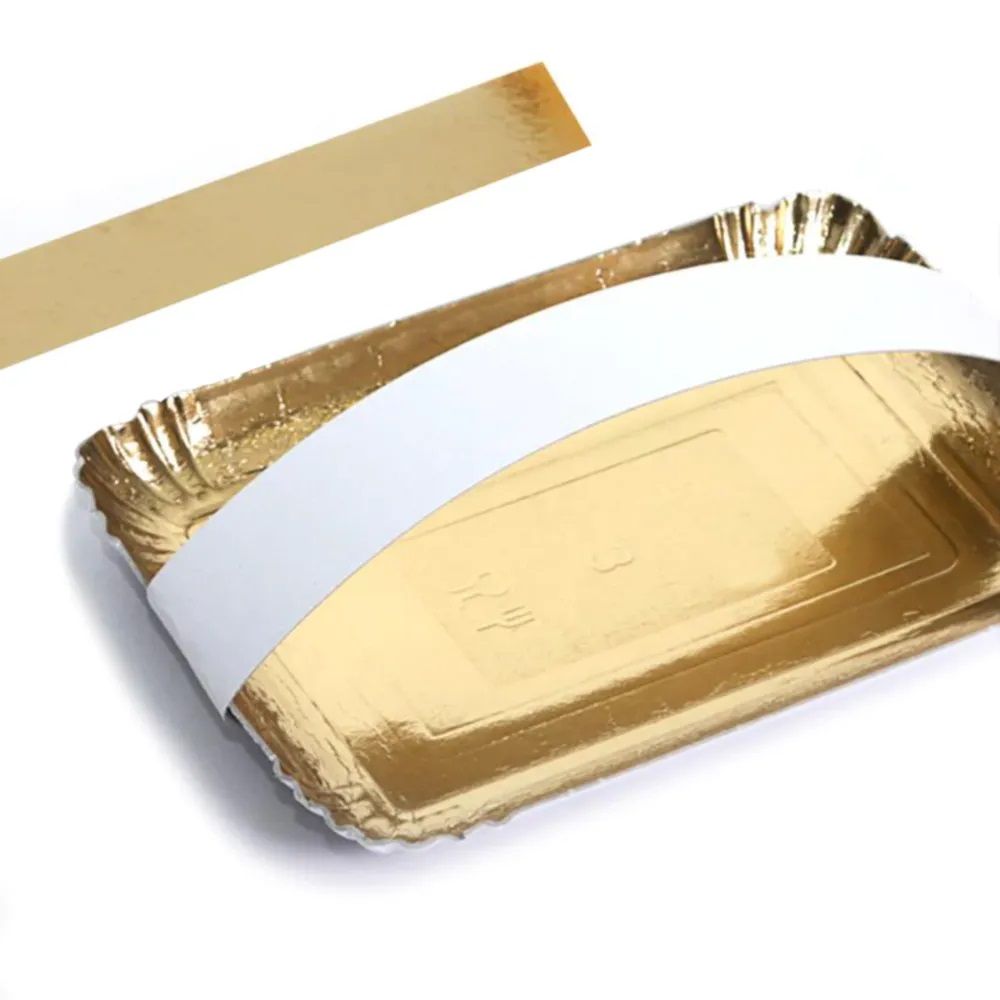 Strisce Cartone ORO per vassoi Pasticceria 4x70 cm Confezione da 10 KG