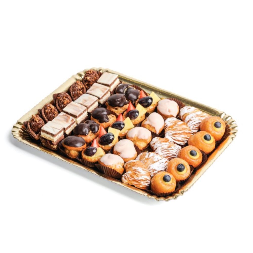 Vassoio Cartone Alimentare ORO misura ROMA 7 - MILANO 8 - Conf. 10 KG