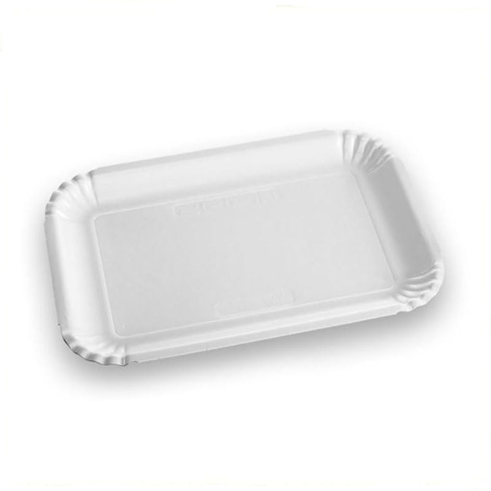 Vassoio Cartone PLASTIFICATO BIANCO misura ROMA 7 - MILANO 8 - Cf. 10 KG