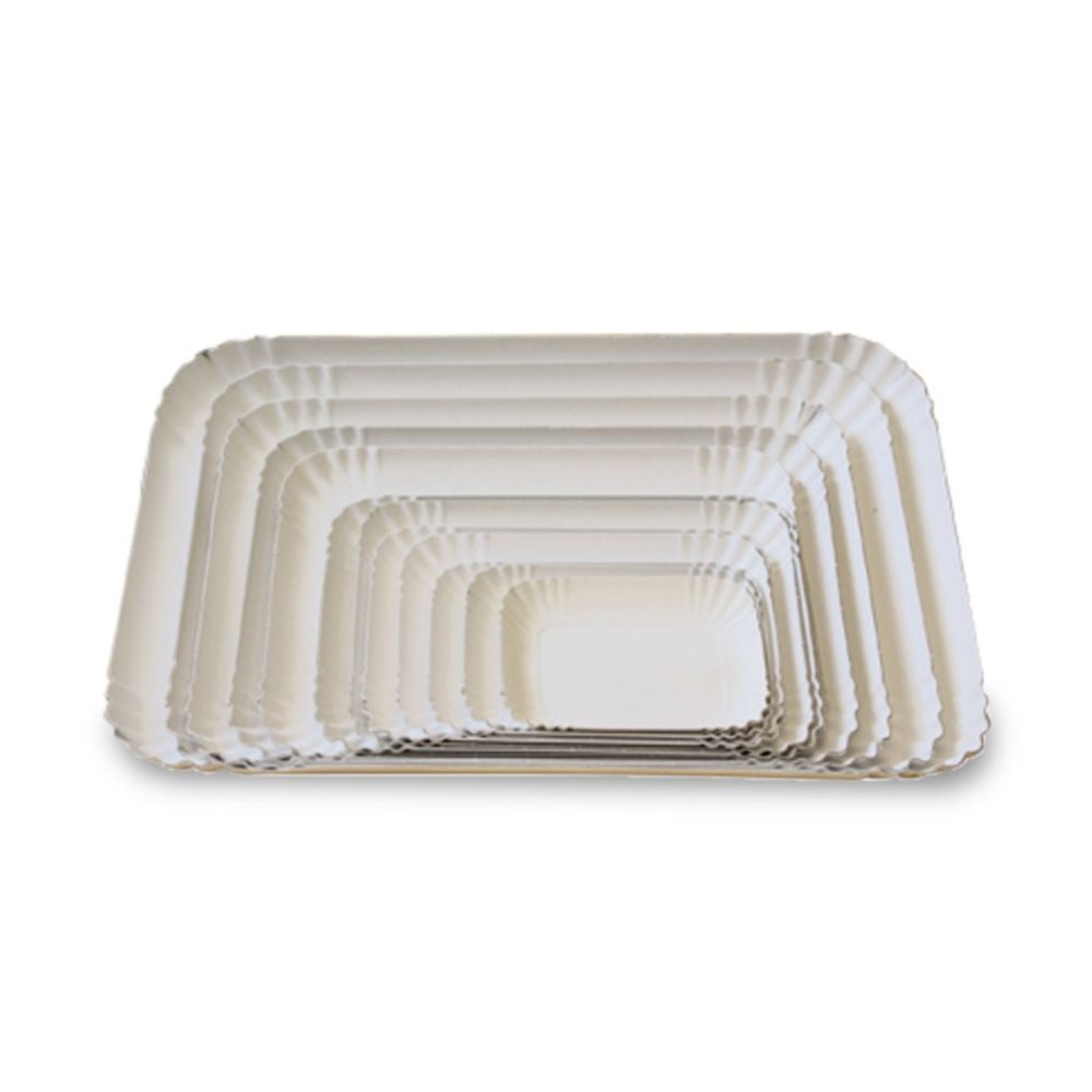 Vassoio Cartone Naturale BIANCO misura ROMA 3L - MILANO 4 - Conf. 10 KG