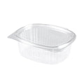 50 Vaschette Ovali PET 130x98x50 mm coperchio attaccato 500 ml