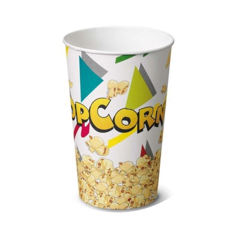 43 PZ Bicchiere per POPCORN in Cartoncino da 1.39 Litri 12x17.8 cm