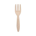 100 Forchette monouso in Legno di Betulla da 12 cm - Biodeagradabili -