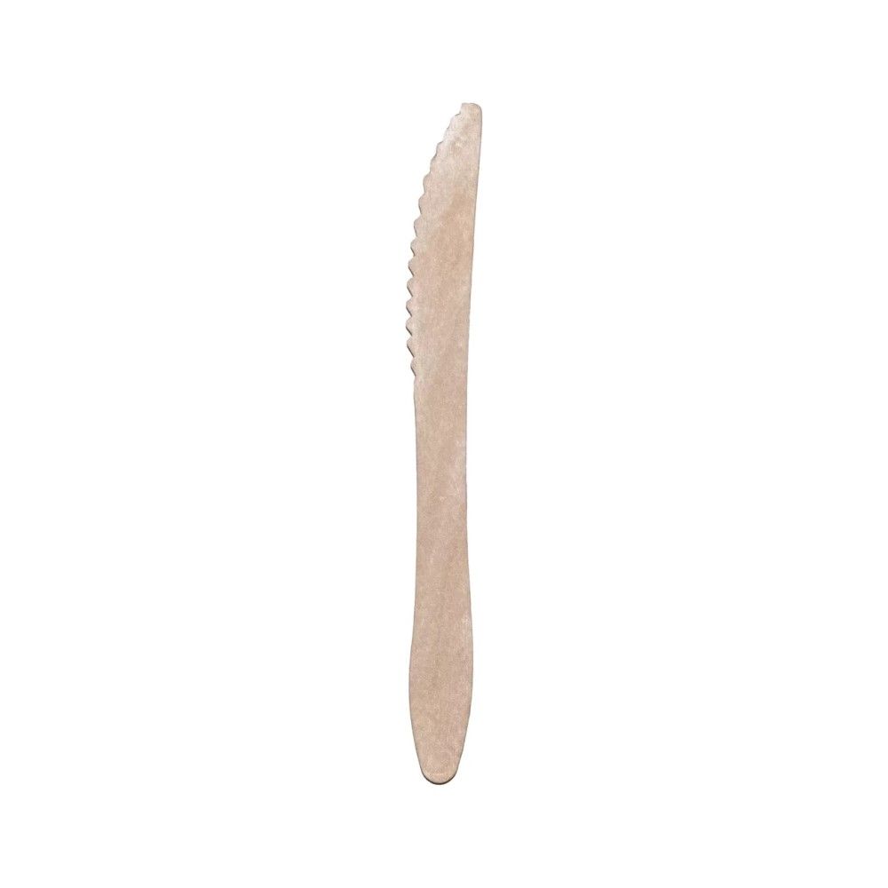 100 Coltelli Coltellini monouso Legno di Betulla 12 cm Biodeagradabili