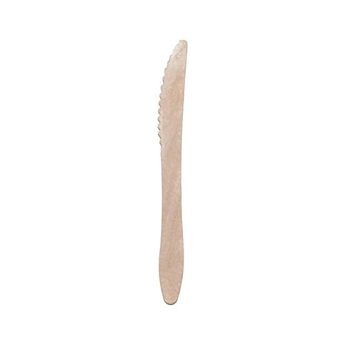 100 Coltelli Coltellini monouso Legno di Betulla 12 cm Biodeagradabili