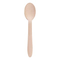 100 Cucchiai monouso in Legno di Betulla da 16.5 cm - Biodeagradabili -