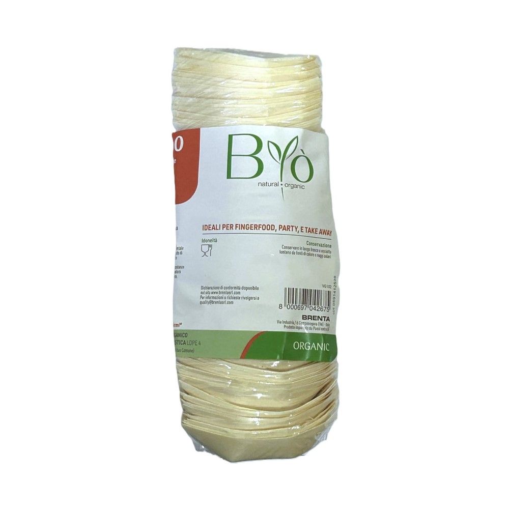 100 PZ Ciotole Barchette piroghe FINGER FOOD in legno 6.5x4.5 cm
