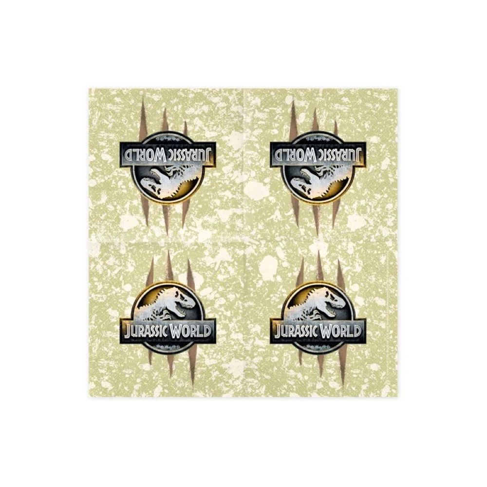 Tovaglioli di carta JURASSIC WORLD 33x33 cm - CF da 20 pz