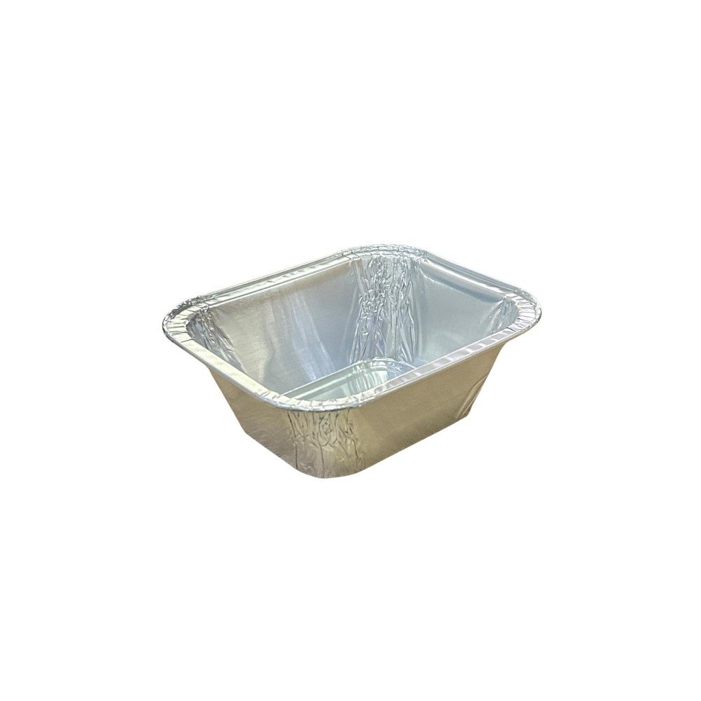 100 Vaschette Alluminio 15x12.5x5.2 cm bordo G professionale